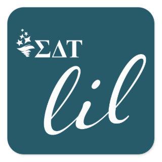 Sigma Delta Tau | Lil Script Square Sticker