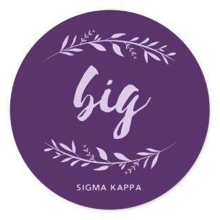 Sigma Kappa Big Wreath Classic Round Sticker