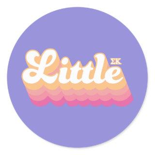 Sigma Kappa | Little Classic Round Sticker