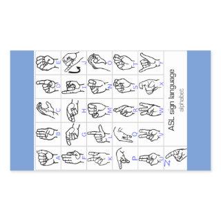 SIGN LANGUAGE ALPHABET sticker