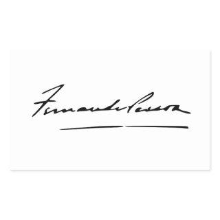 Signature of Fernando Pessoa Rectangular Sticker