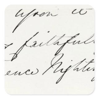 Signature of Florence Nightingale Square Sticker