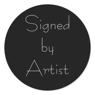 Signed by Artist Stickers