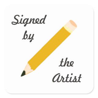 Signed Copy - Artist - Square Stickers (#54)