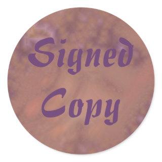 Signed Copy - Round Stickers (#15)