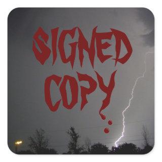 Signed Copy - Square Stickers (9)