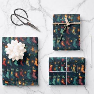 Silent Night Christmas Stockings  Sheets