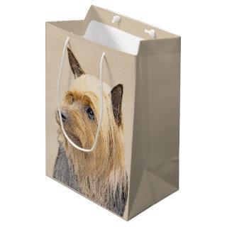 Silky Terrier Painting - Cute Original Dog Art Medium Gift Bag