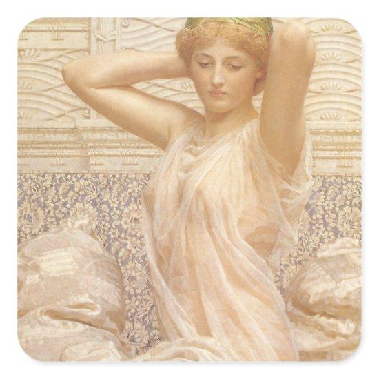 Silver by Albert Joseph Moore, Victorian Fine Art Square Sticker