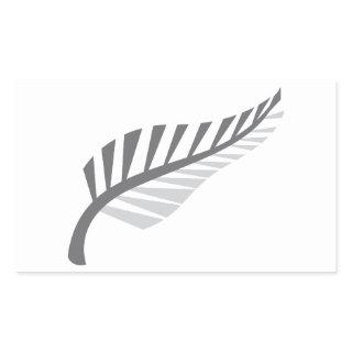 Silver Fern Awesome New Zealand image Rectangular Sticker