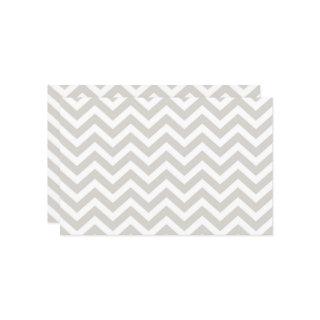 Silver Gray & White Chevron Wedding Cardstock