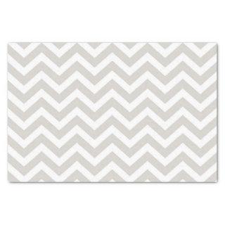 Silver Gray & White Thick Chevron Wedding Birthday Tissue Paper