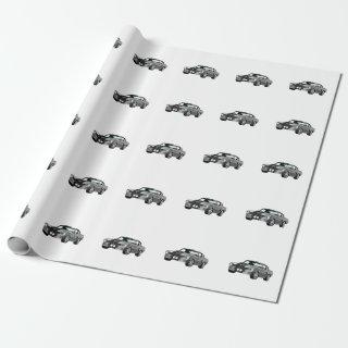 Silver Muscle Car