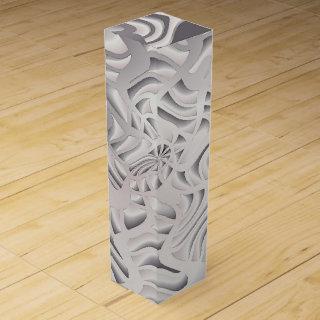 silver snowflake wine box