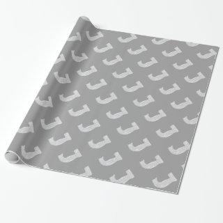 Silver Sparkle Letter J