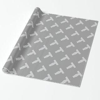 Silver Sparkle Letter T