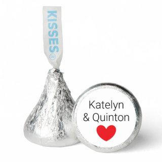 Silver with Heart Wrapped Wedding:    Hershey®'s Kisses®