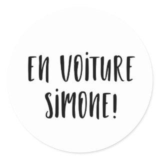 Simone Car Sticker