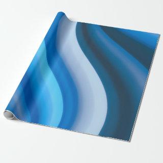 Simple and Elegant Blue Abstract Waves Stripes
