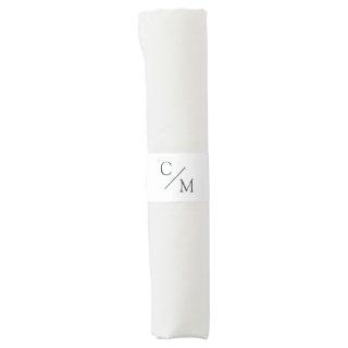 Simple and elegant monogram napkin bands