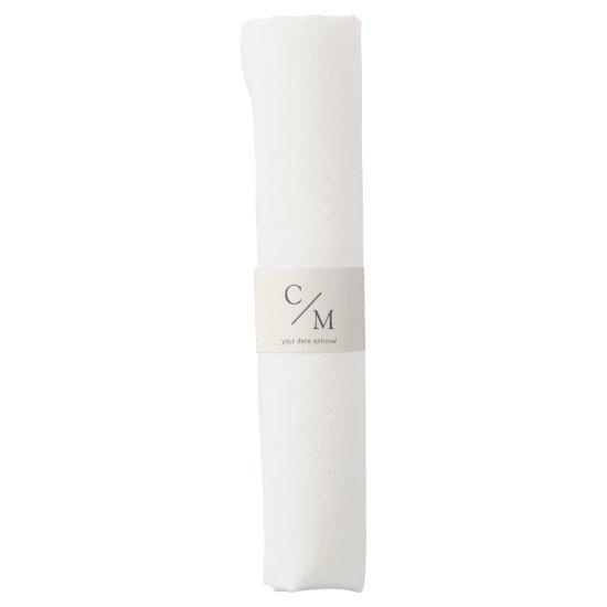 Simple and elegant monogram napkin bands
