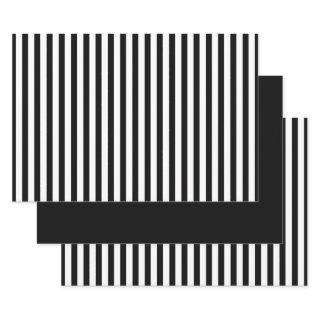 Simple Black/White Stripes Geometric Pattern Set  Sheets