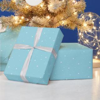 Simple Blue Snowflake Pattern