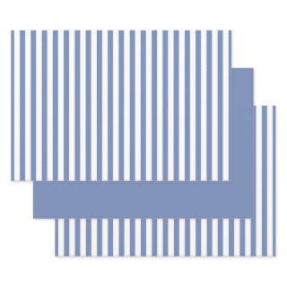 Simple Blue/White Stripes Geometric Pattern Set  Sheets