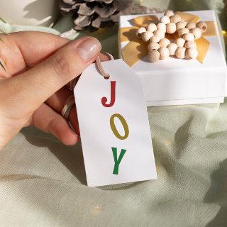 Simple Christmas Joy Holiday Gift Tags