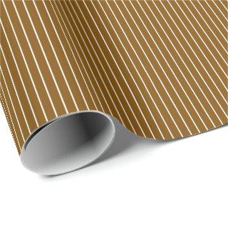 Simple Classic Brown and White Stripes
