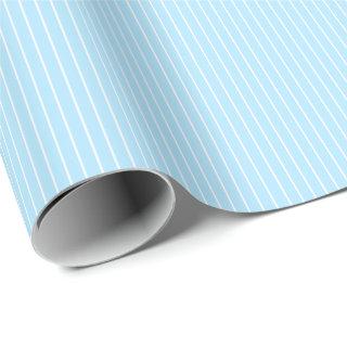 Simple Classic Light Blue and White Stripes