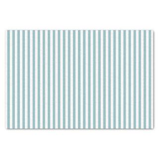Simple Clean Look Aqua and white Vertical Stripes Tissue Paper