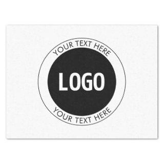 Simple Customizable Text & Your Logo or Image Tissue Paper