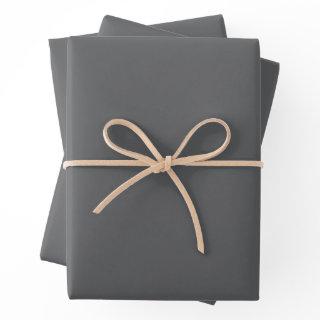 Simple Dark Grey Solid Color   Sheets