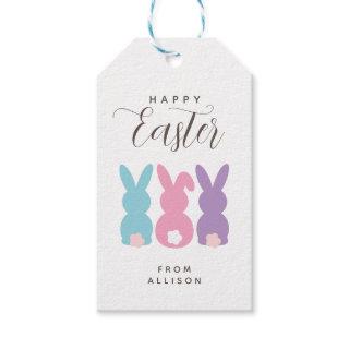 Simple Easter Bunny Personalized Gift Tag