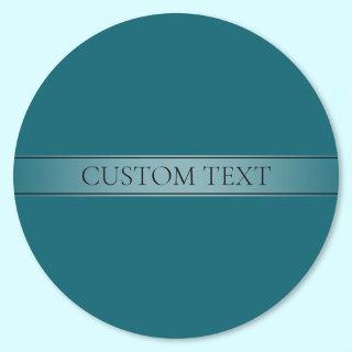 Simple Elegant Gradient Stripe Editable Color Classic Round Sticker