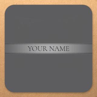 Simple Elegant Gradient Stripe Editable Color Square Sticker