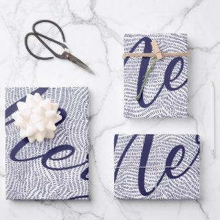 Simple Fun Blue Merry Christmas Holiday  Sheets