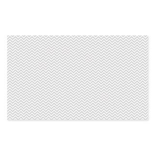 Simple Gray ZigZag Rectangular Sticker