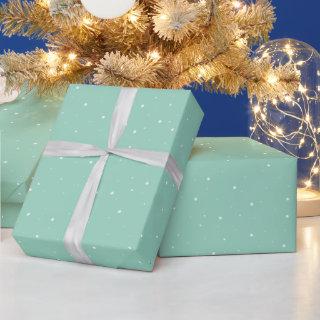 Simple Green Snowflake Pattern