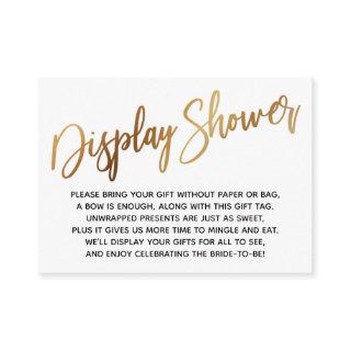 Simple Handwriting Display Bridal Shower Enclosure Card