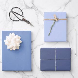 Simple Light Dark Periwinkle Blue Violet Shades  Sheets