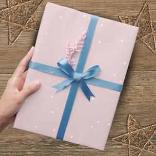 Simple Light Pink Snowflake Pattern