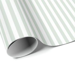 Simple Light Sage and White Stripes Pattern
