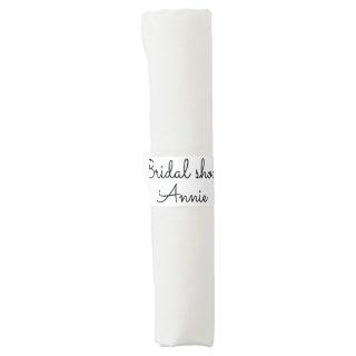 simple minimal add your name text bridal shower  t napkin bands