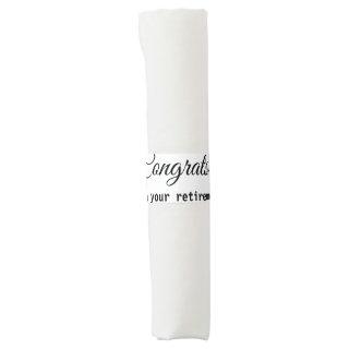 Simple minimal congratulating retirement name napkin bands