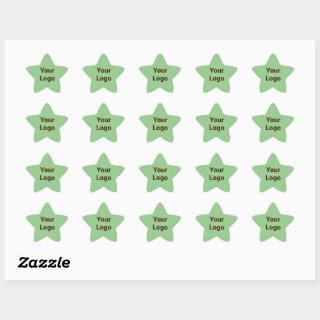 Simple minimal elegant custom logo here company cl star sticker
