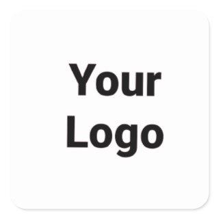 Simple minimal elegant custom logo here company  g square sticker