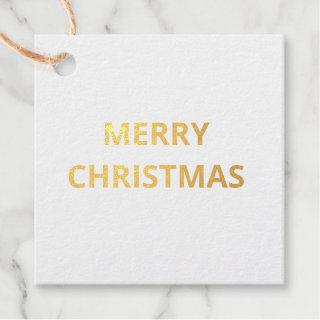 simple minimal text thank you GOLD FOIL gift tags