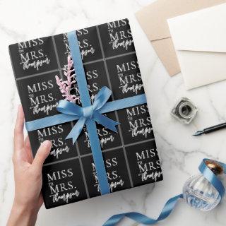 Simple Miss to Mrs Black Bridal Shower